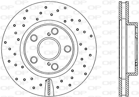 OPEN PARTS Тормозной диск BDRS1874.25